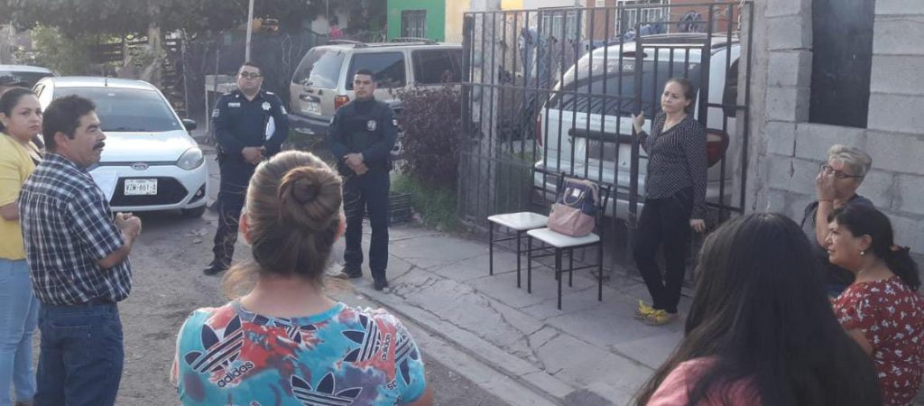 PARTICIPA POLICÍA MUNICIPAL EN CREACIÓN DE COMITÉ VECINAL EN LA COLONIA SANTA FE