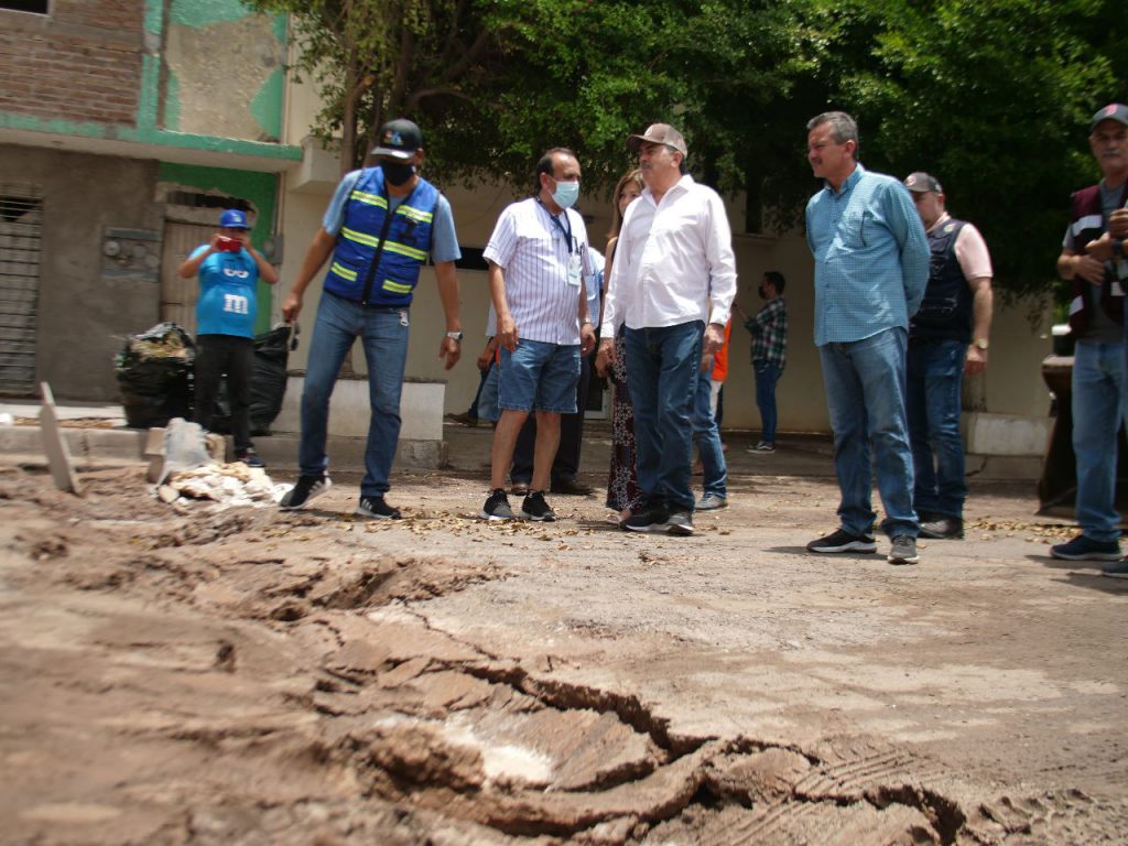 REALIZA ALCALDE JAVIER LAMARQUE, BALANCE TRAS LLUVIAS EN CAJEME