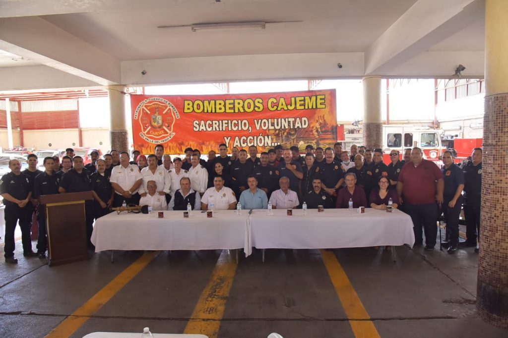 CONMEMORAN EL 73 ANIVERSARIO DEL CUERPO DE BOMBEROS DE CAJEME