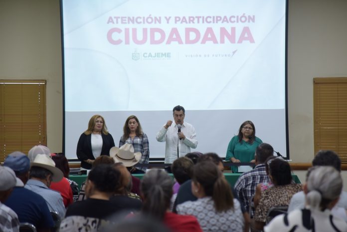 ATIENDE LAMARQUE CANO A CAJEMENSES MEDIANTE EL PROGRAMA DE ATENCIÓN Y PARTICIPACIÓN CIUDADANA