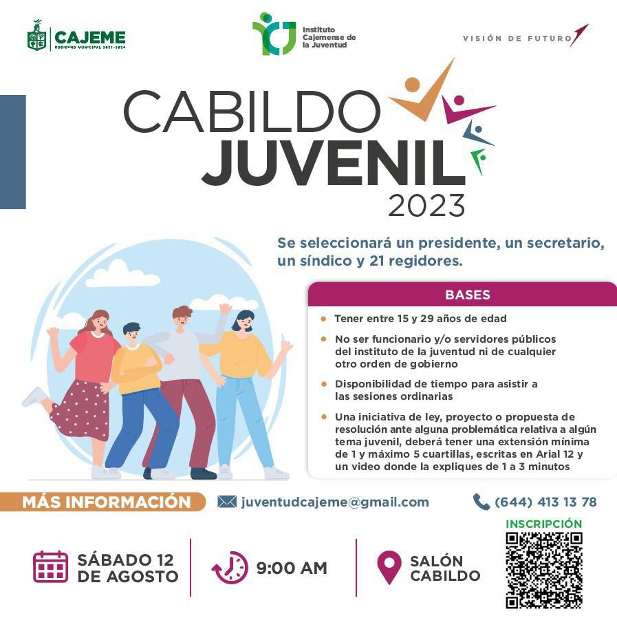 GOBIERNO MUNICIPAL CONVOCA A JÓVENES PARA POSTULARSE EN CABILDO JUVENIL 2023