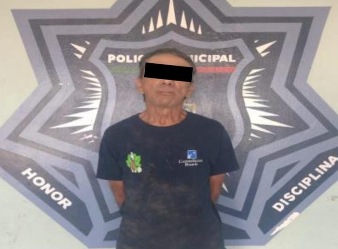 CAPTURA POLICÍA MUNICIPAL A HOMBRE POR PRESUNTO DELITO DE VIOLENCIA FAMILIAR