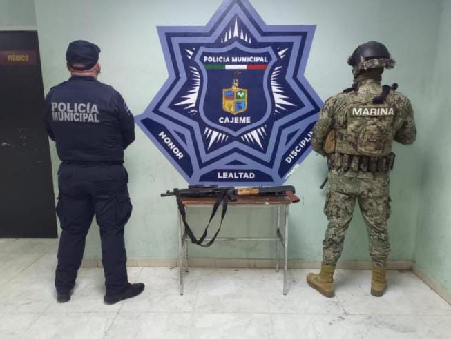 ASEGURAN EN BARRIDO DE VIGILANCIA SSPM Y MARINA ARMAS LARGAS DE FUEGO