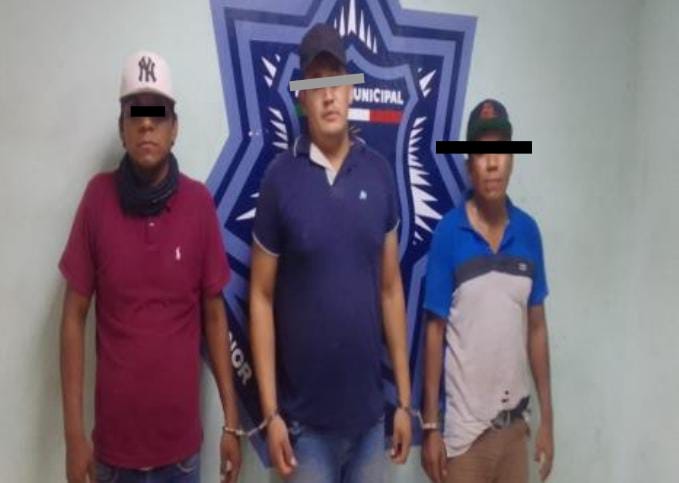 CAPTURA SSPM A 3 HOMBRES POR ROBO DE VEHÍCULO LIGERO