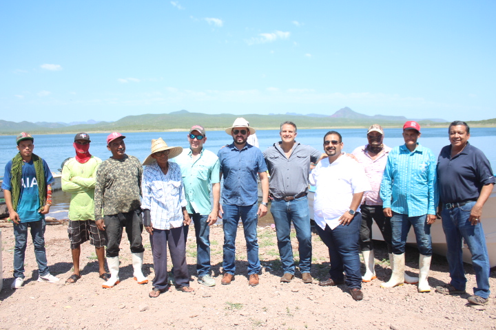 CAJEME CONTINÚA CON EL PLAN DE RESCATE A LA ACTIVIDAD PESQUERA Y REPOBLAMIENTO DE TILAPIA EN LA PRESA ÁLVARO OBREGÓN