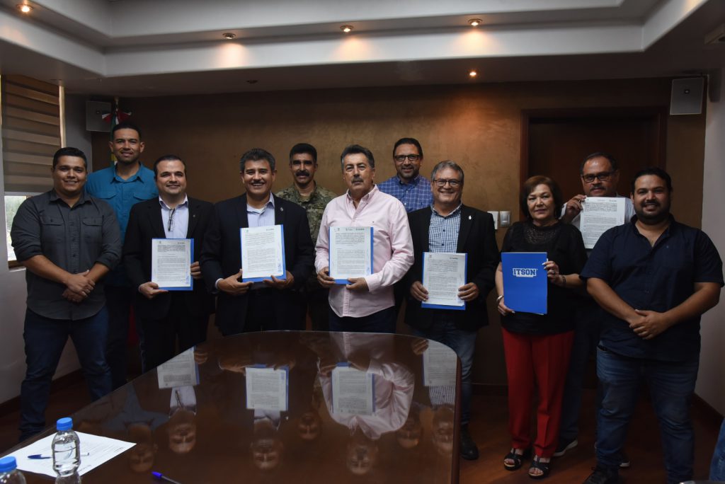 FIRMA GOBIERNO MUNICIPAL CONVENIOS DE COLABORACIÓN CON INSTITUTO TECNOLÓGICO DE SONORA