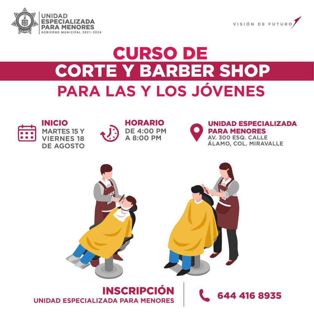 ABREN NUEVA CONVOCATORIA PARA CURSO DE CORTE Y BARBER SHOP