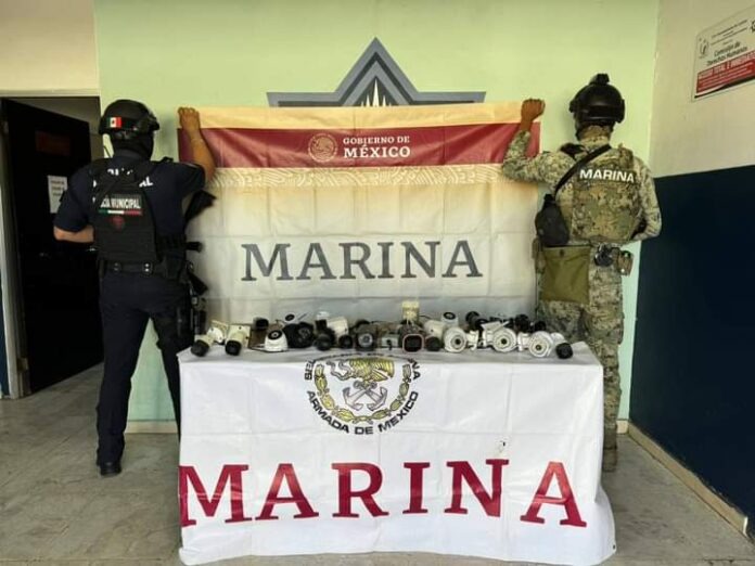 DESMANTELA SSPM Y MARINA 22 CÁMARAS DE VIDEOVIGILANCIA ILEGAL EN CAJEME