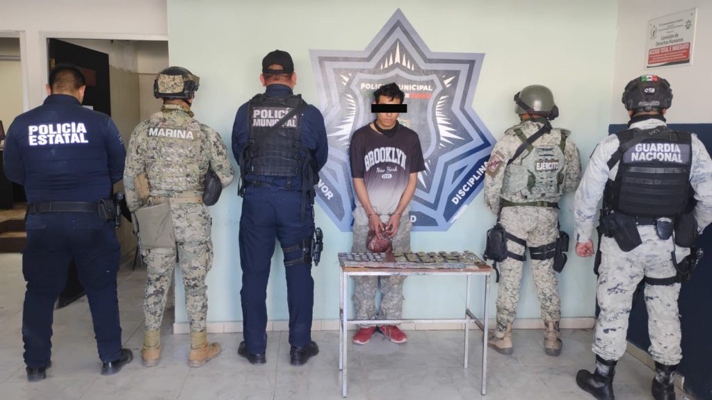 DETIENEN EN OPERATIVO MIXTO A SUJETO POR DELITO CONTRA LA SALUD EN LA HIDALGO