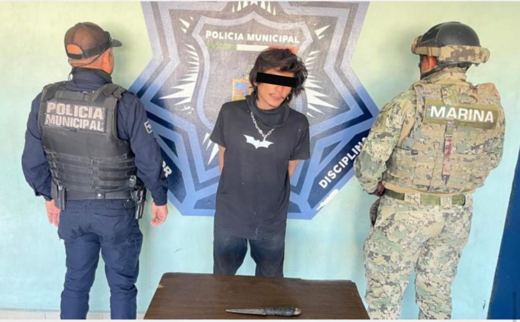 CAPTURAN A DOS POR PORTACIÓN DE ARMA BLANCA Y UNO POR EL PRESUNTO DELITO CONTRA LA SALUD EN CAJEME ESTE FIN DE SEMANA