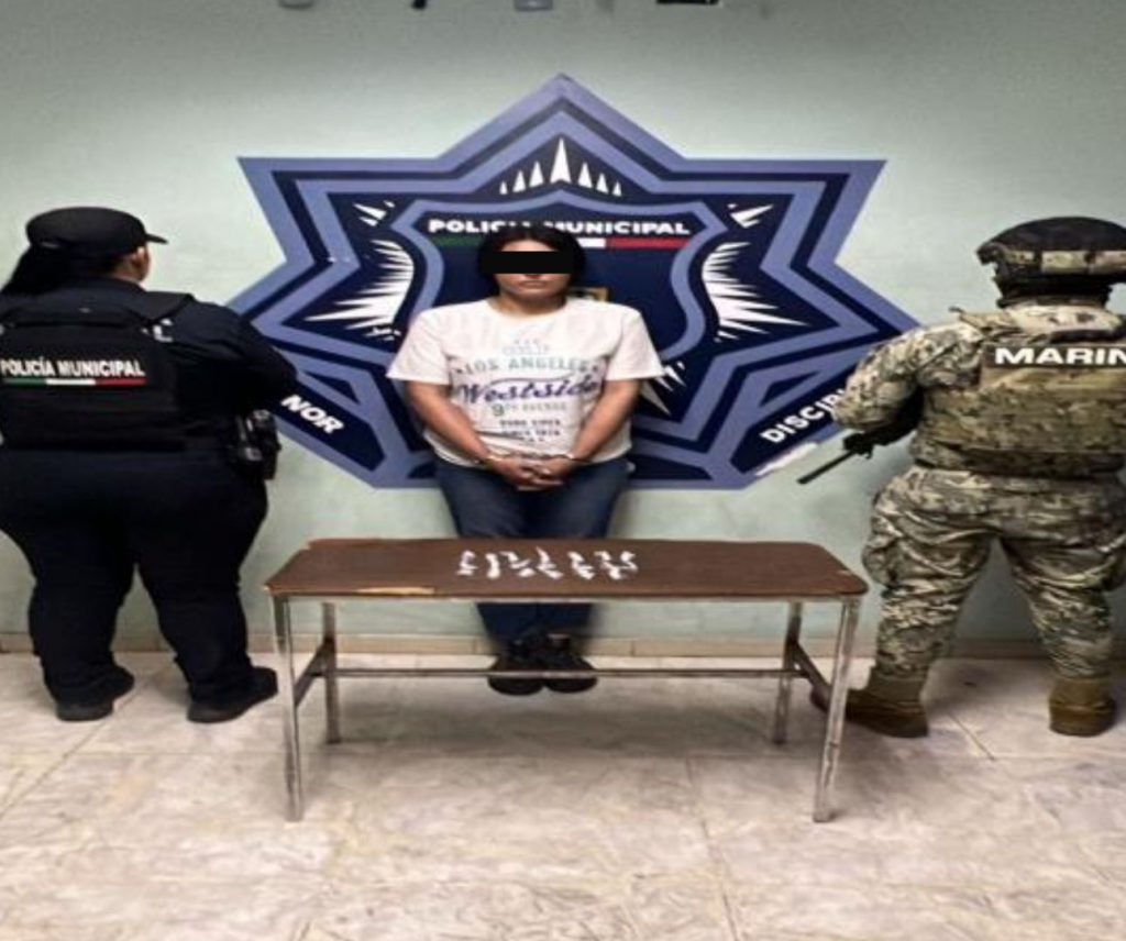 DETIENEN A MUJER EN LA COLONIA HIDALGO EN CAJEME CON DOSIS DE DROGA