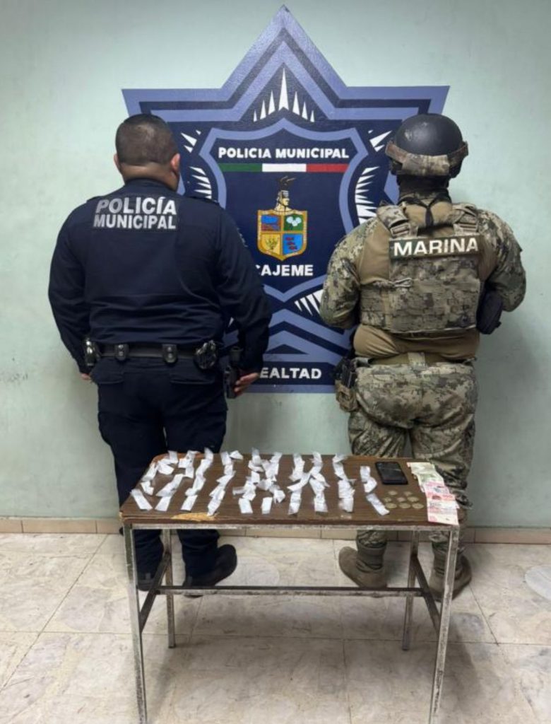 DETIENEN A MENOR POR PRESUNTO DELITO CONTRA LA SALUD EN CAJEM
