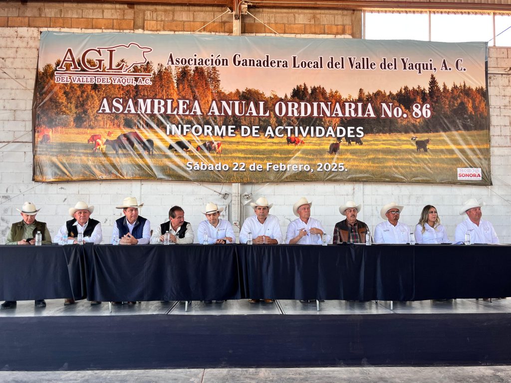JAVIER LAMARQUE ACOMPAÑA A LA ASOCIACIÓN GANADERA LOCAL DEL VALLE DEL YAQUI EN SU ASAMBLEA ANUAL ORDINARIA #86