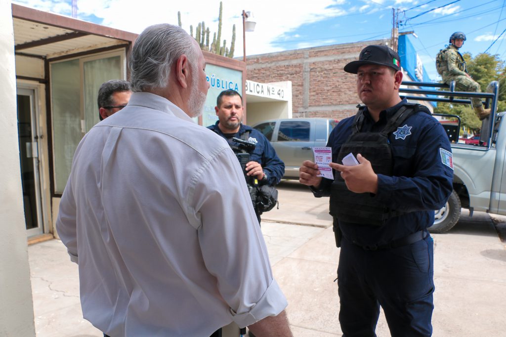 REALIZA SSPM VOLANTEO INFORMATIVO PARA PROMOVER DENUNCIAS ANÓNIMAS Y SEGURAS EN CAJEME