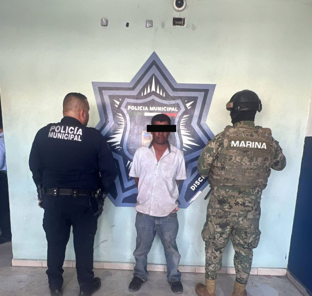 DETIENEN SSPM Y MARINA A PERSONA POR PRESUNTO HOMICIDIO DOLOSO