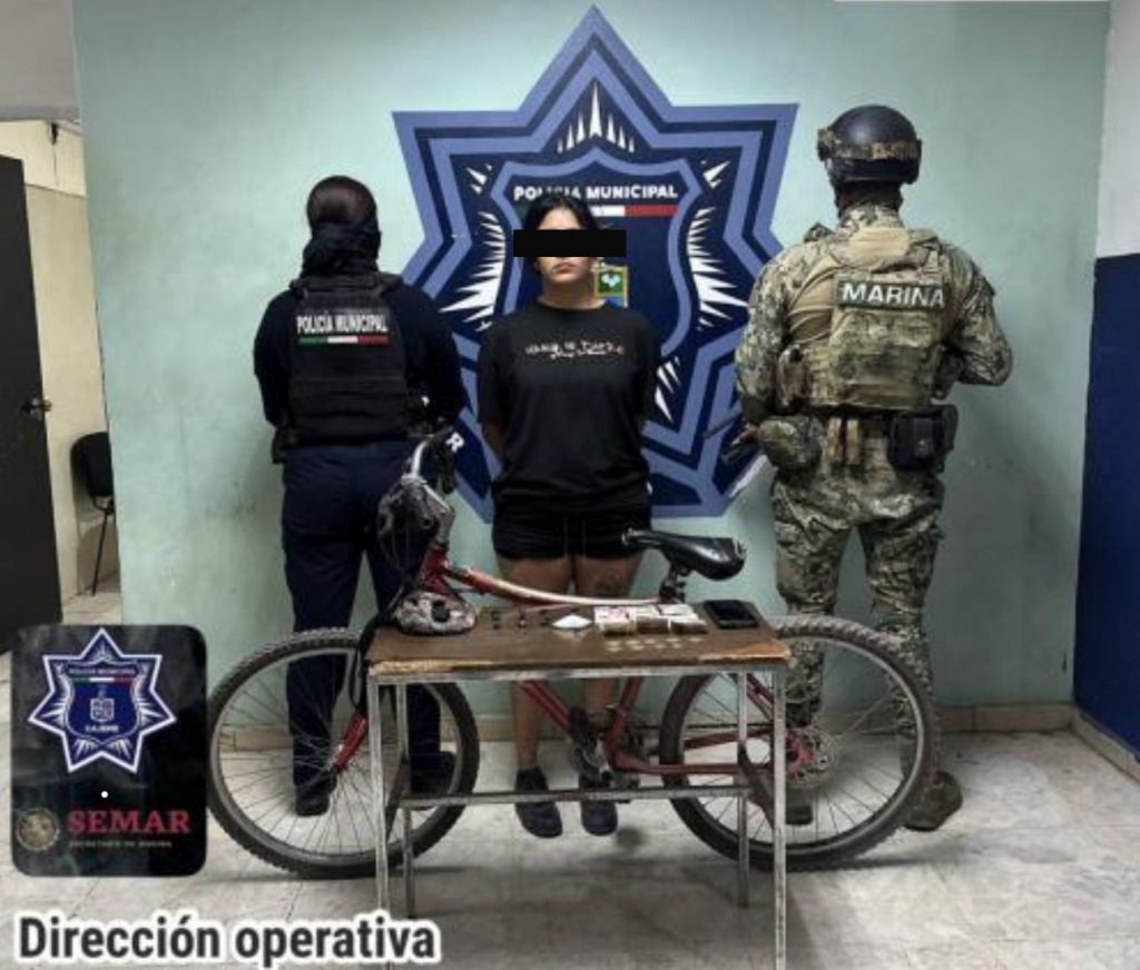 DETIENEN A MUJER CON DOSIS DE DROGA EN OPERATIVO DE SSPM Y MARINA EN CAJEME