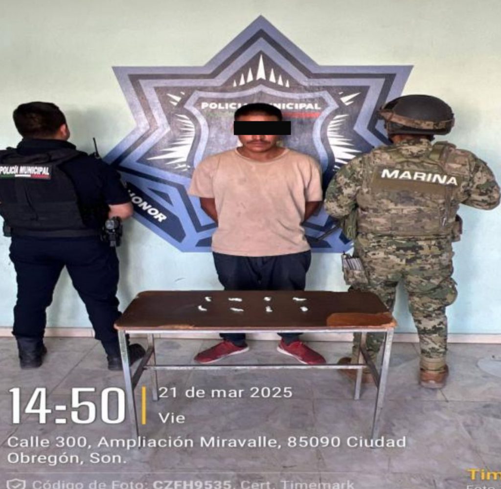 ARROJA RESULTADOS POSITIVOS OPERATIVO DE SSPM Y MARINA EN CAJEME CON DETENCIONES POR POSESIÓN DE DROGA