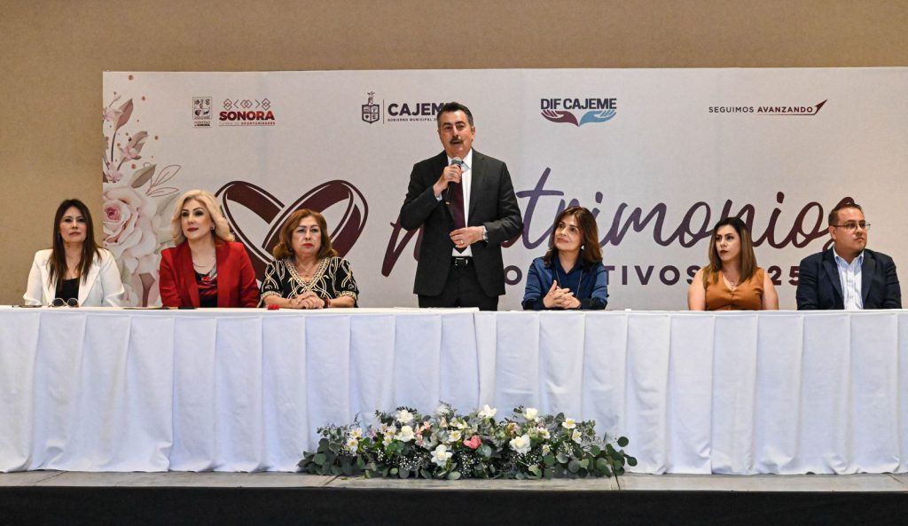 220 PAREJAS FORMALIZAN SU UNIÓN EN CEREMONIA DE MATRIMONIOS COLECTIVOS 2025 EN CAJEME